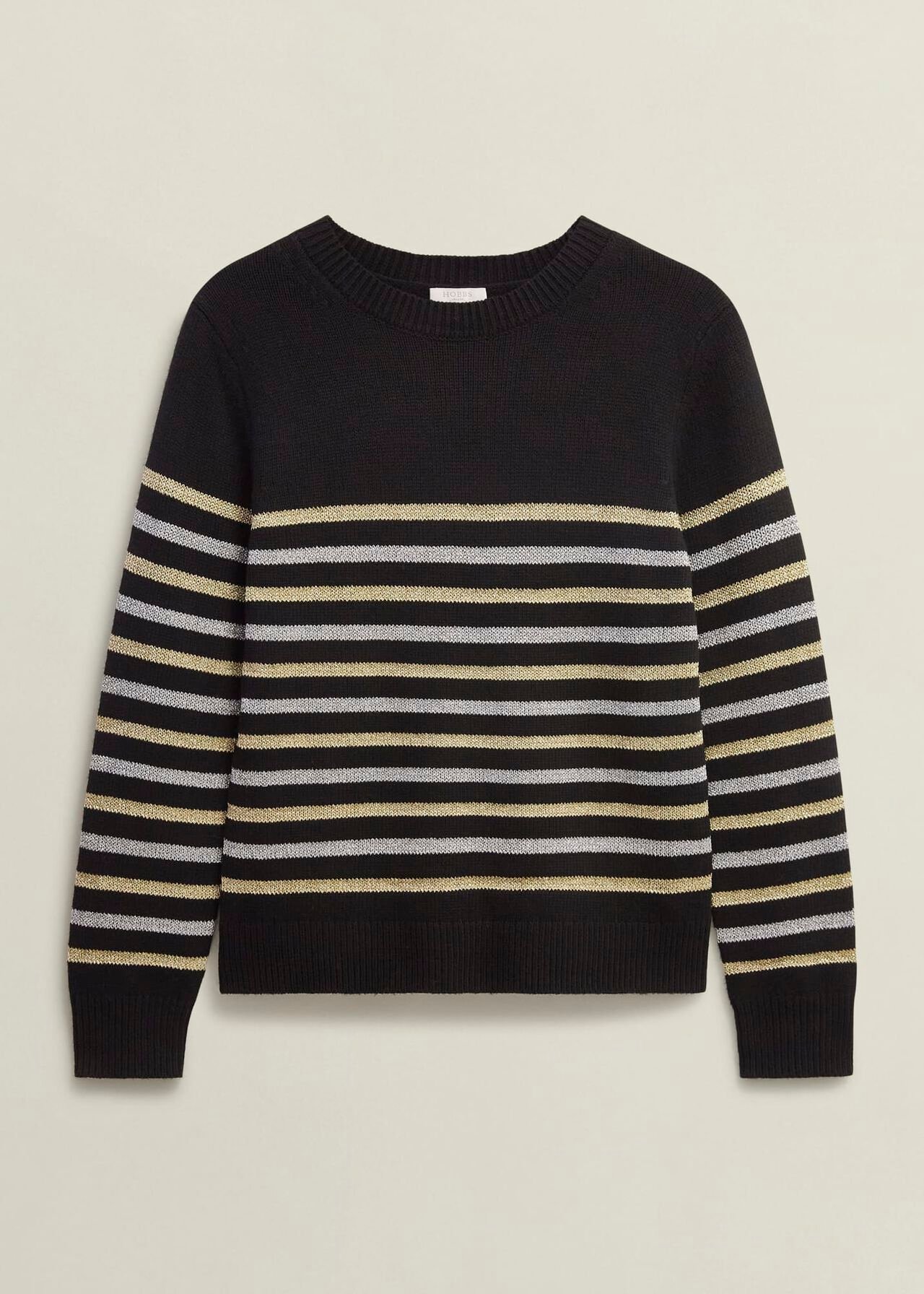 Destiny Sparkle Stripe Sweater , Black Multi, hi-res
