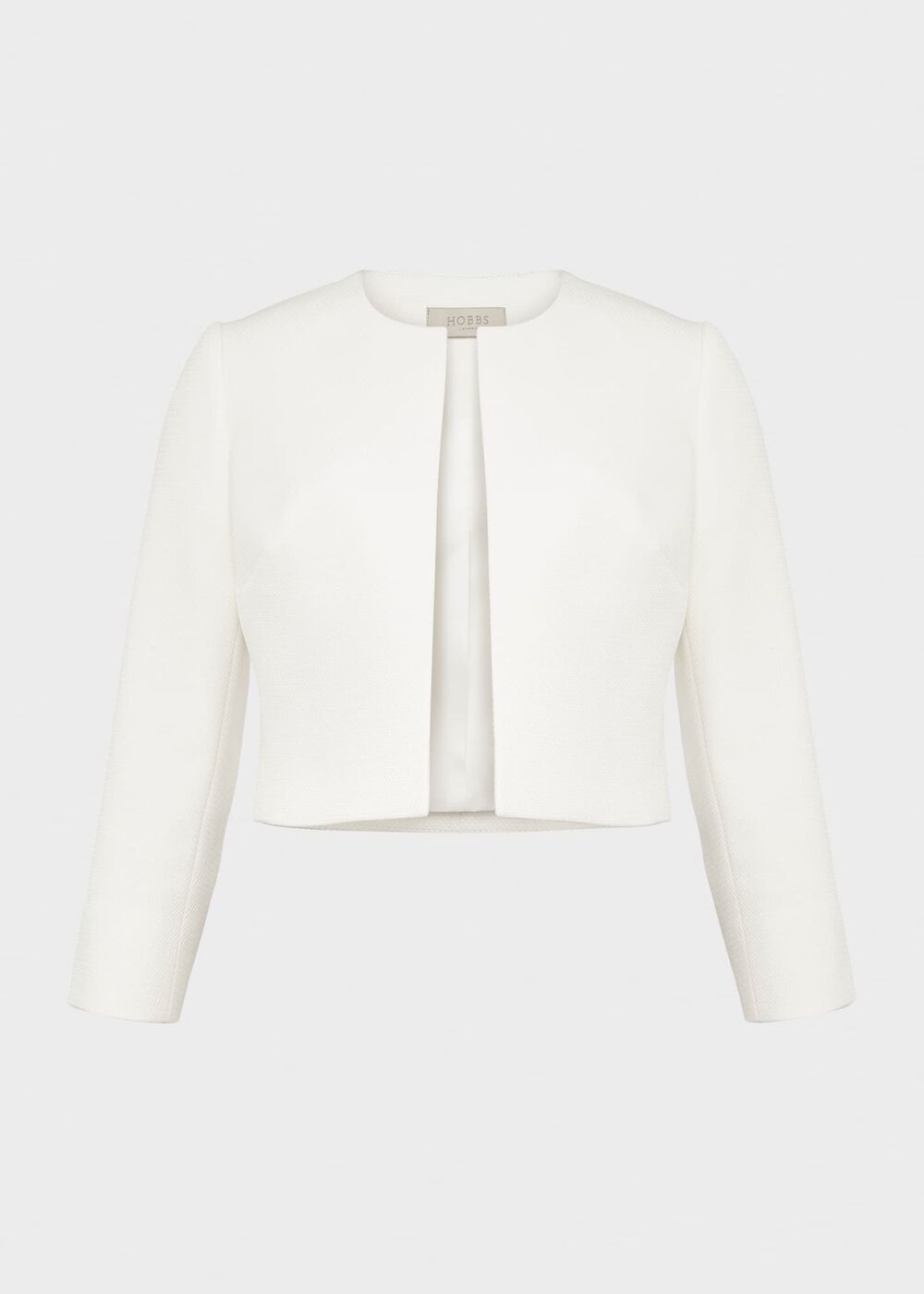 Petite Elize Textured Jacket, Ivory, hi-res