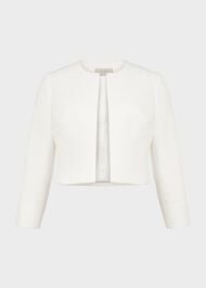 Petite Elize Textured Jacket, Ivory, hi-res
