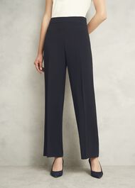 Mel Wide Pants, Navy, hi-res