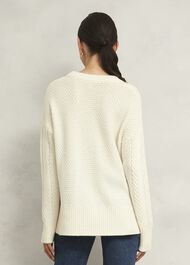Nell Chunky Cable Sweater, Hobbs Ivory, hi-res