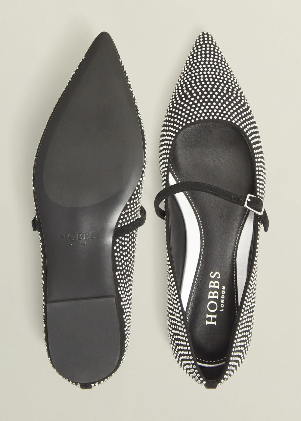 Sabina Jewelled Mary Janes, Silver, hi-res