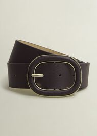 Rory Leather Waist Belt, Malbec Purple, hi-res