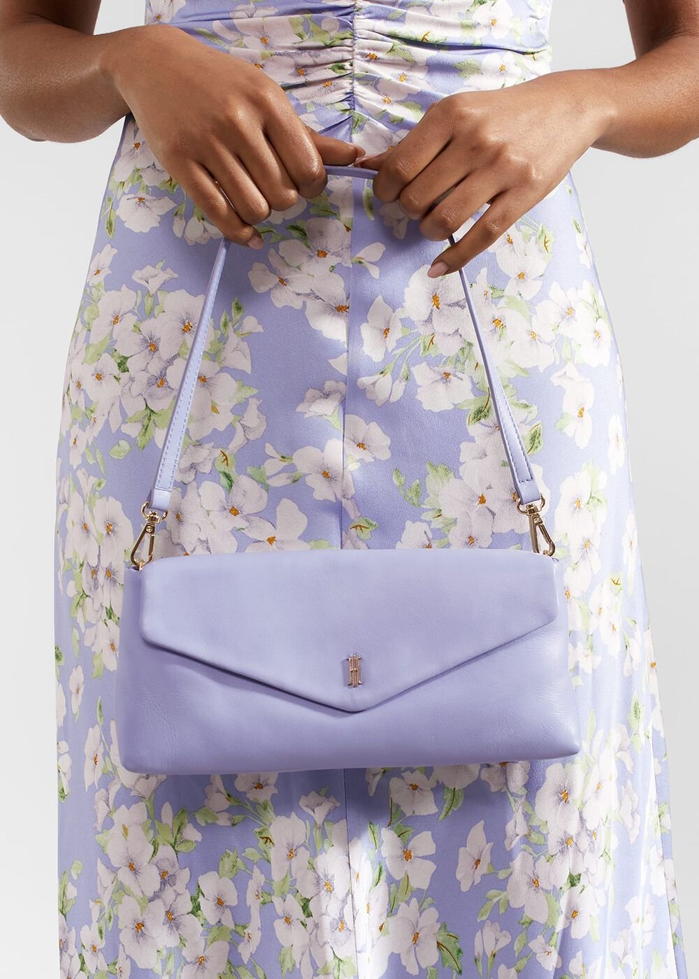 Greenwich Leather Clutch Bag, Lobelia Blue, hi-res