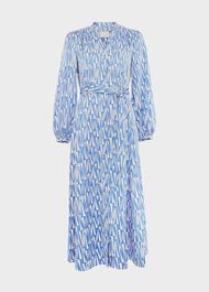 Deanery Midi Dress, Blue Ivory, hi-res