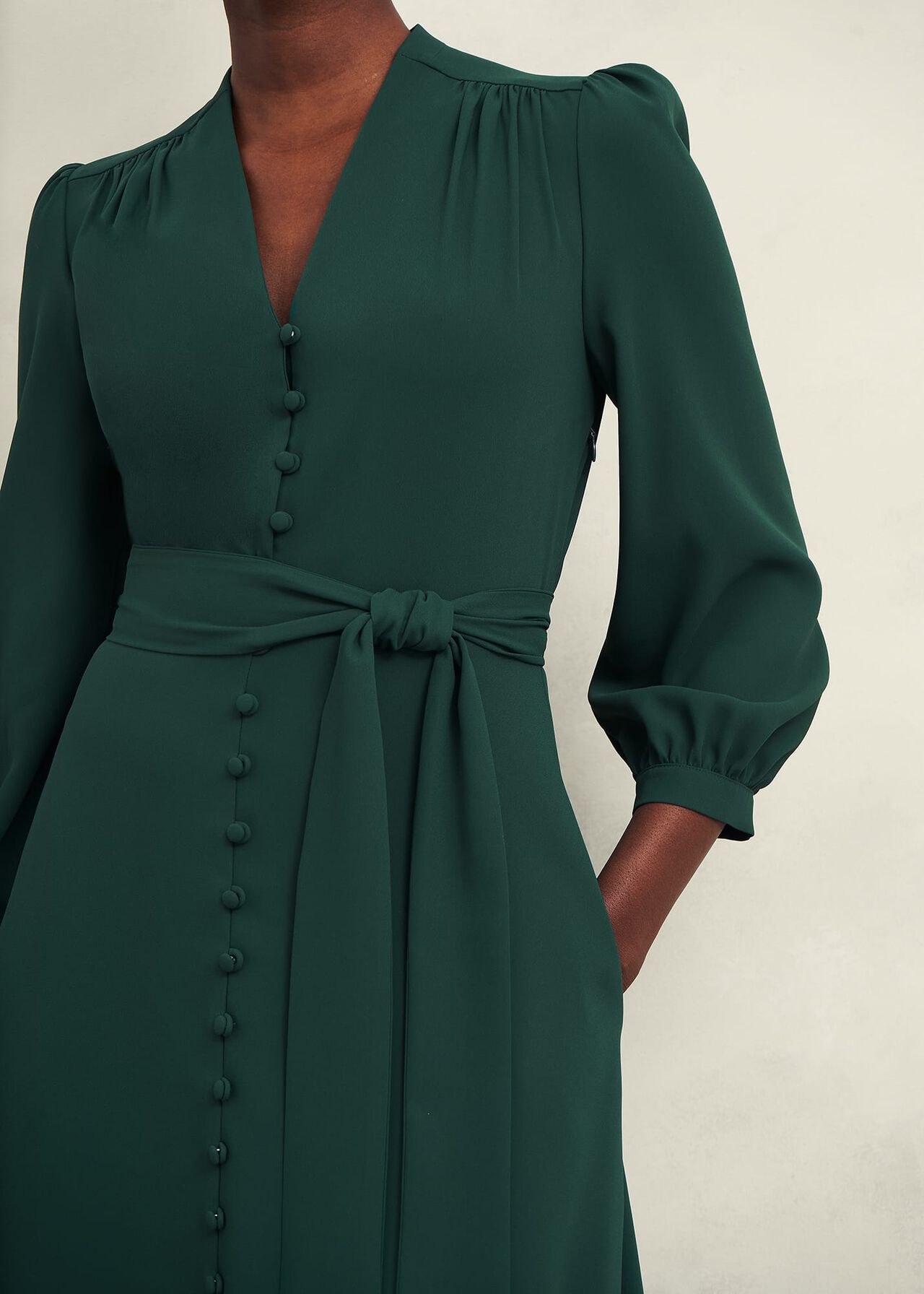 Magnolia Dress, Bay Green, hi-res