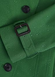 Petite Skylar Shower Resistant Trench Coat, Verdant Green, hi-res