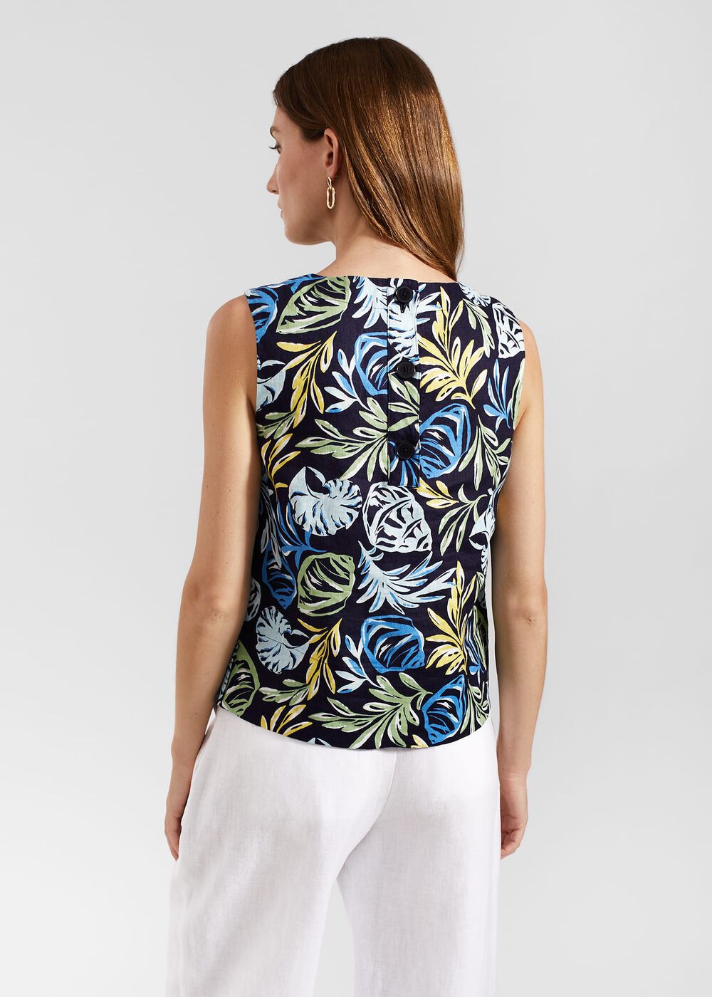 Malindi Linen Top, Multi, hi-res