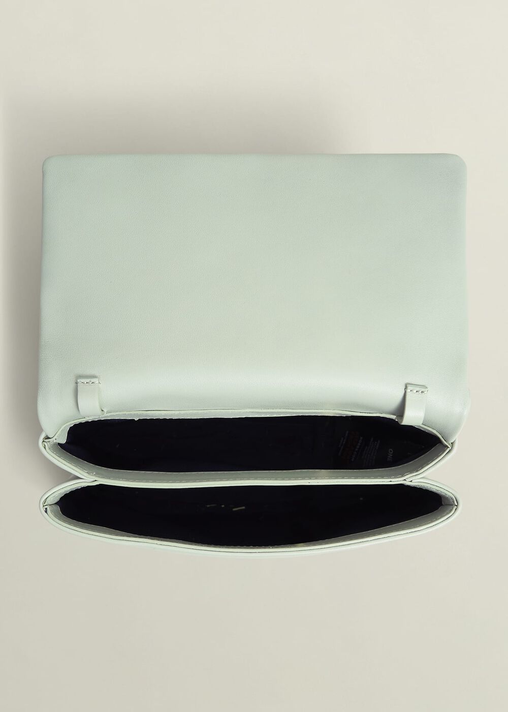 Jas Leather Clutch Bag, Sage Green, hi-res