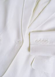 Blake Linen Jacket, Ivory, hi-res
