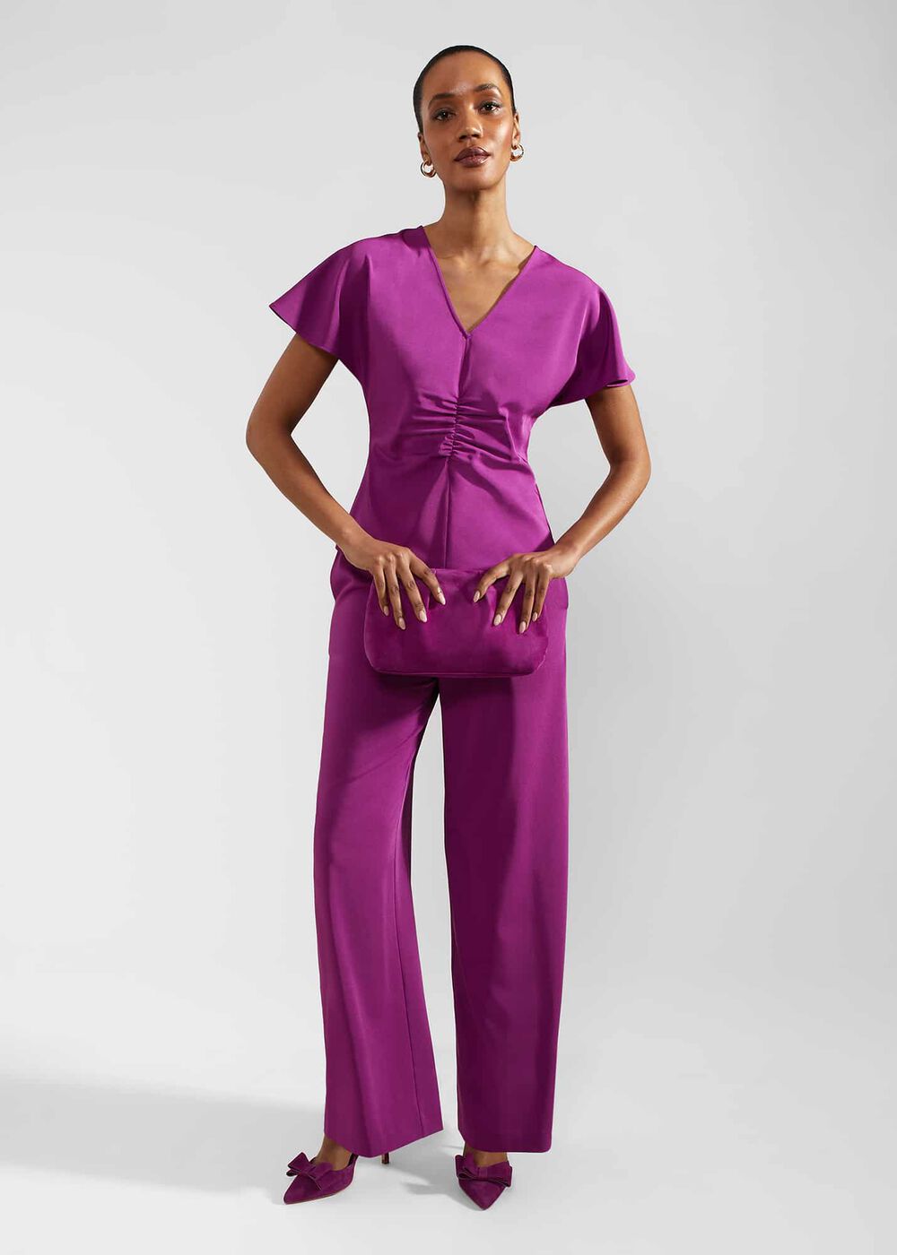 Venetia Top, Magenta Purple, hi-res