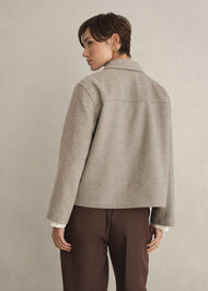 Milly Wool Jacket, Stone Grey, hi-res
