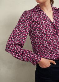 Abigail Blouse, Pink Multi, hi-res