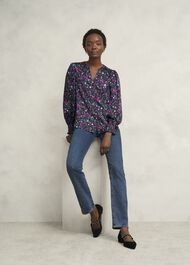 Tasha Blouse, Black Multi, hi-res