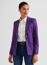 Jess Wool Jacket, Indigo Purple, hi-res