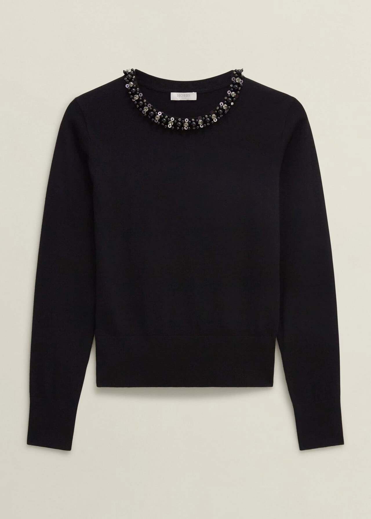 Oakley Beaded Sweater, Black, hi-res