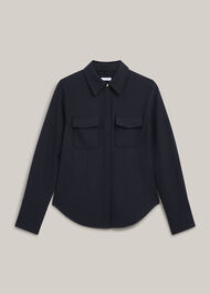 Dannie Fitted Shirt, Hobbs Navy, hi-res