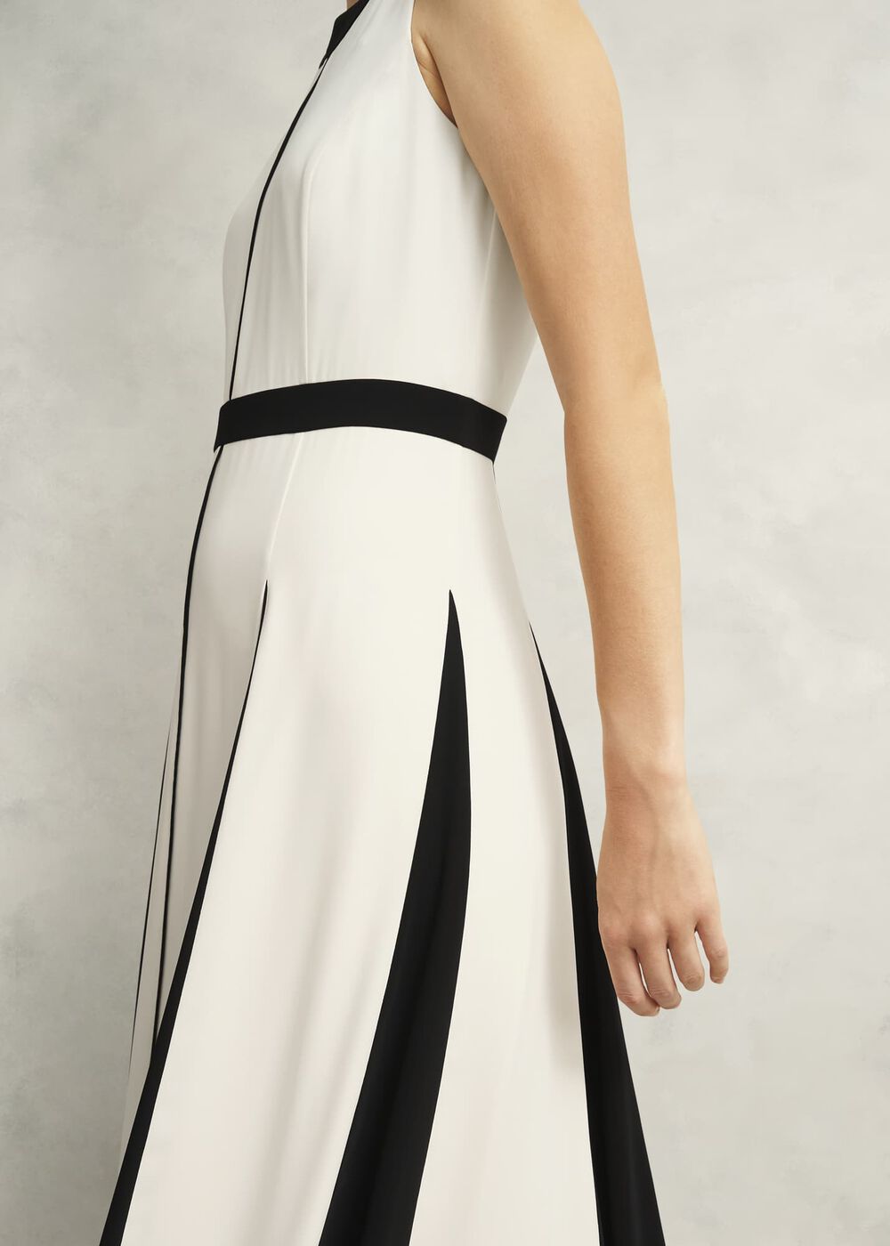 Jenn Colourblock Dress, Cream Black, hi-res