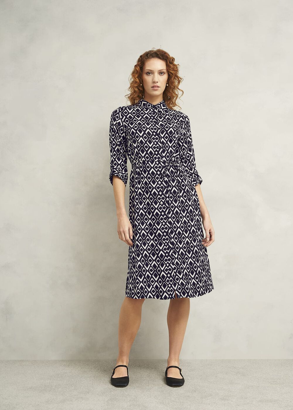 Cali Dress, Navy Ivory, hi-res