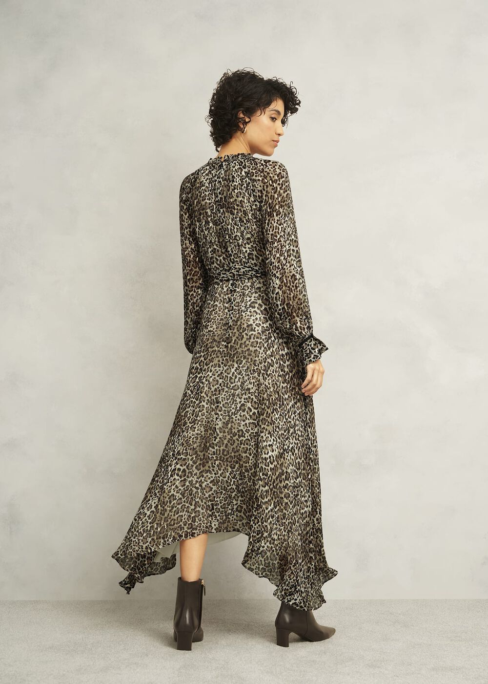 Aves Dress, Brown Multi, hi-res