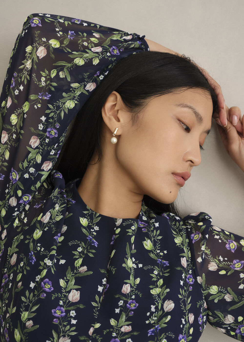 Emilia Dress, Midnight Multi, hi-res