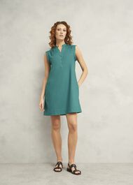 Skye Cotton Dress, Myrtle Green, hi-res