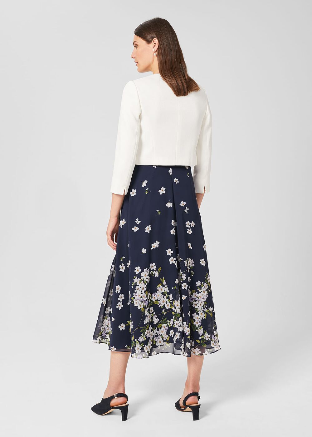 Elize Textured Jacket, Ivory, hi-res