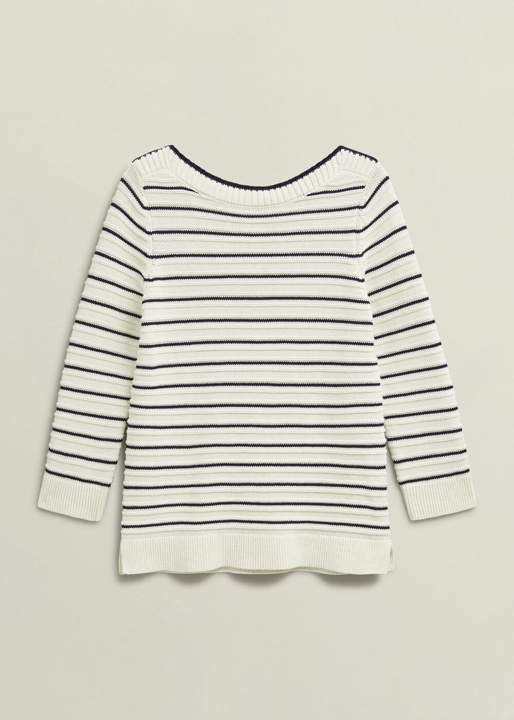 Annalise Sweater, Navy Warm Ivory, hi-res