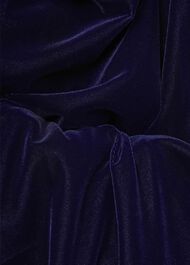 Faye Velvet A Line Dress, Midnight Navy, hi-res