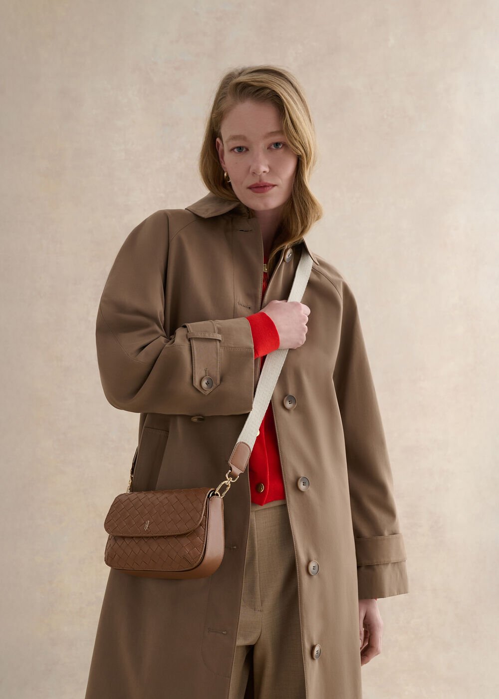 Berwick Woven Bag, Tan, hi-res