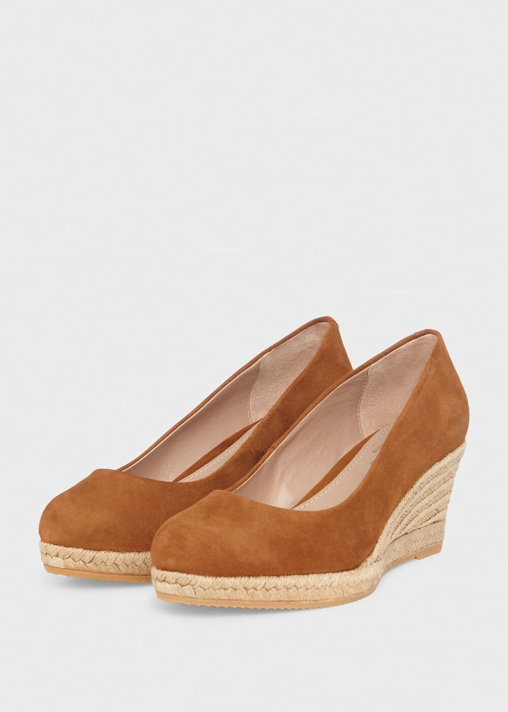 Anna Espadrille Court Shoes, Tan Brown, hi-res
