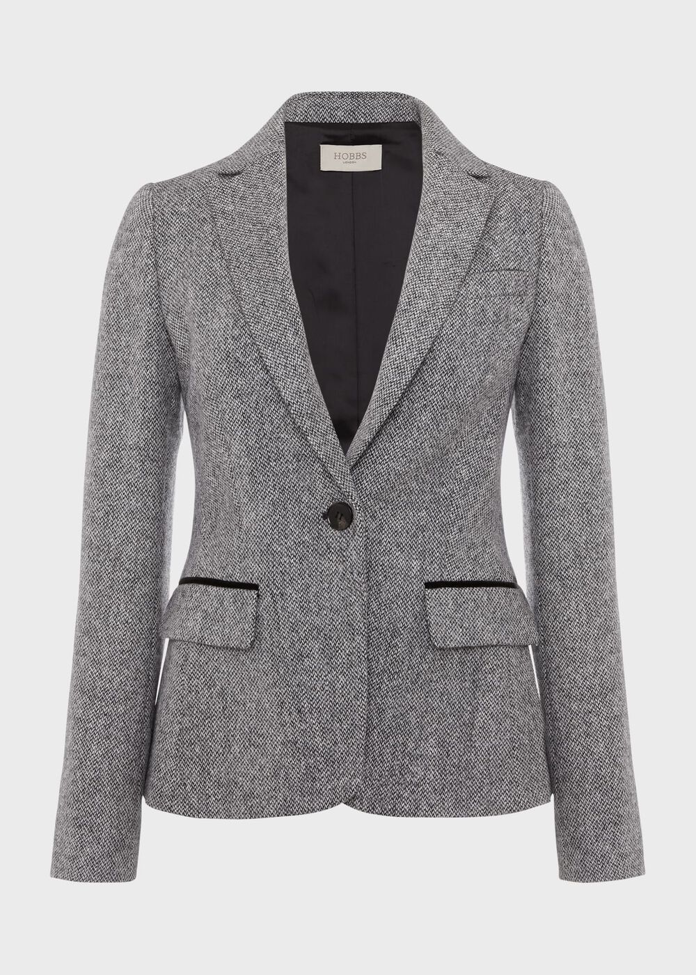 Blake Wool Jacket, Black White, hi-res