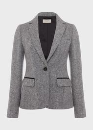 Blake Wool Jacket, Black White, hi-res