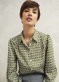 Tallie Shirt, Ivory Green, hi-res