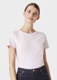 Pixie Cotton T-Shirt, Pink Marl, hi-res
