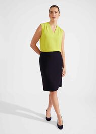 Mia Skirt, Navy, hi-res
