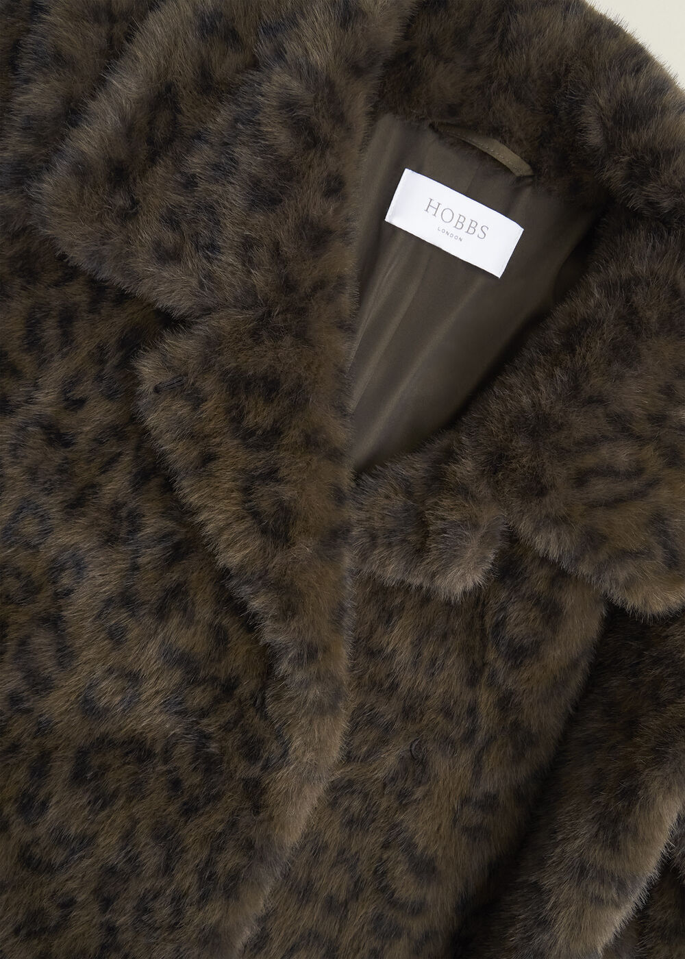 Dania Leopard Faux Fur Coat, Brown Multi, hi-res
