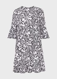 Nika Floral Dress, Navy Ivory, hi-res