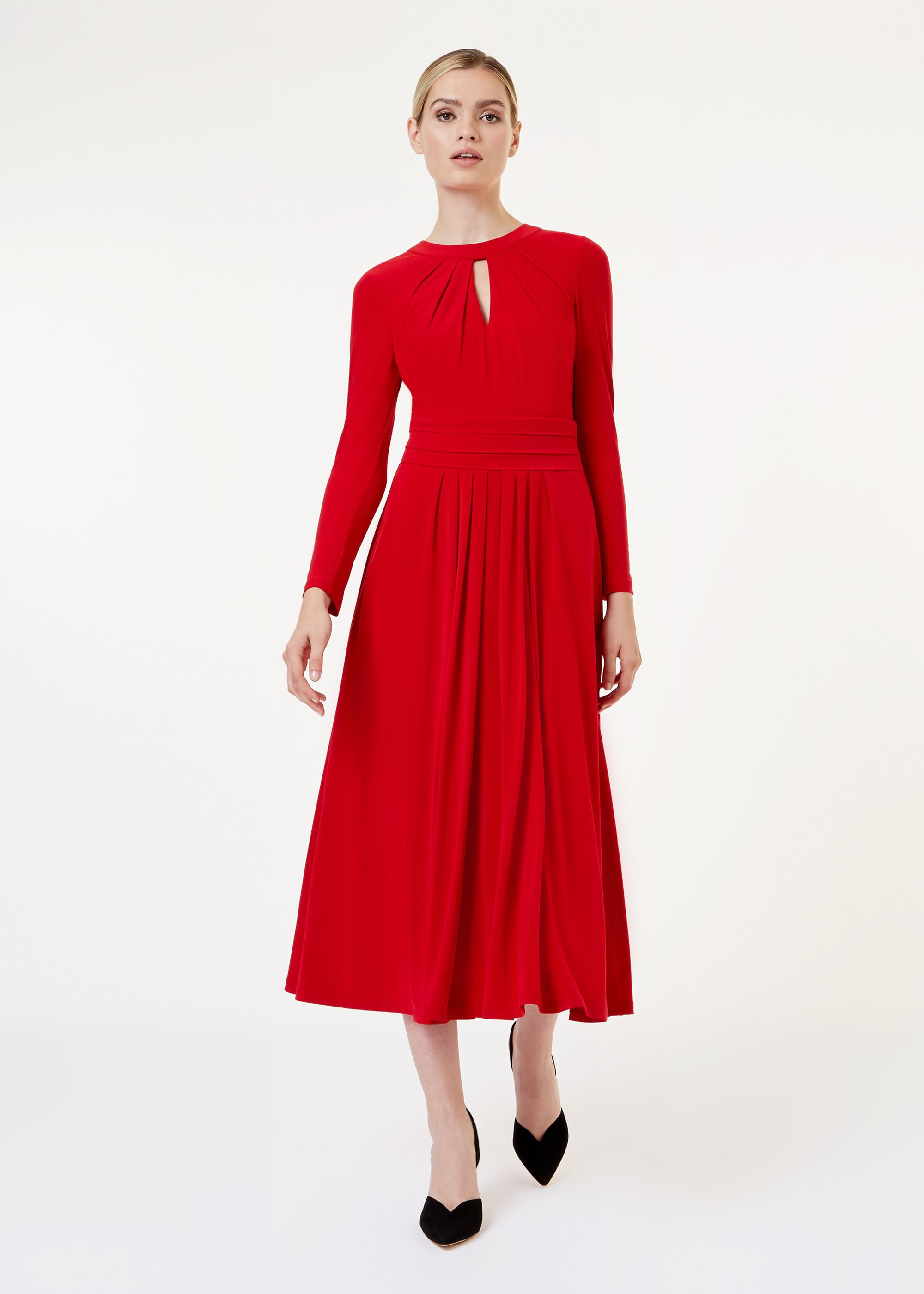 Suri Jersey Fit And Flare Dress | Hobbs