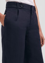 Keighley Crop Trousers, Navy, hi-res