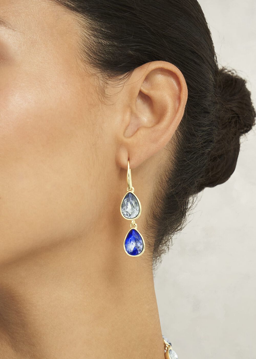 Indira Earrings, Blue Gold, hi-res