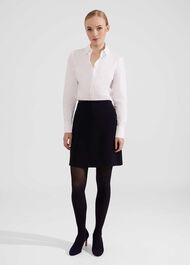 Stevie A Line Skirt, Navy, hi-res