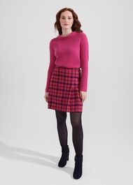 Audrey Wool Cashmere Jumper, Pink Marl, hi-res