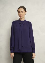 Gabrielle Blouse, Midnight Purple, hi-res