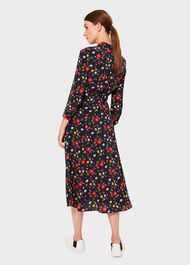 Annette Floral Midi Dress, Midnight Multi, hi-res