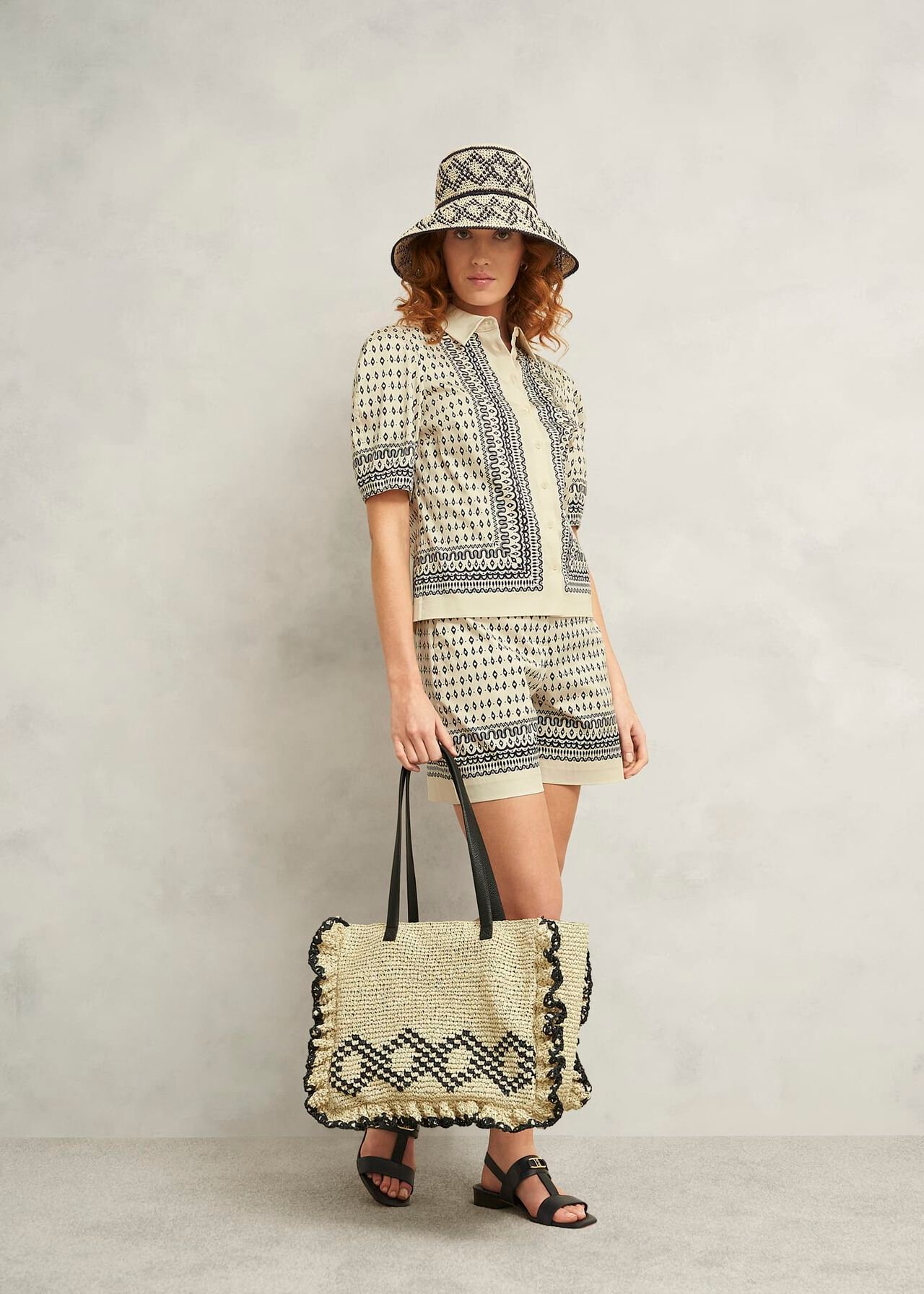Romy Ruffle Bag, Natural Black, hi-res