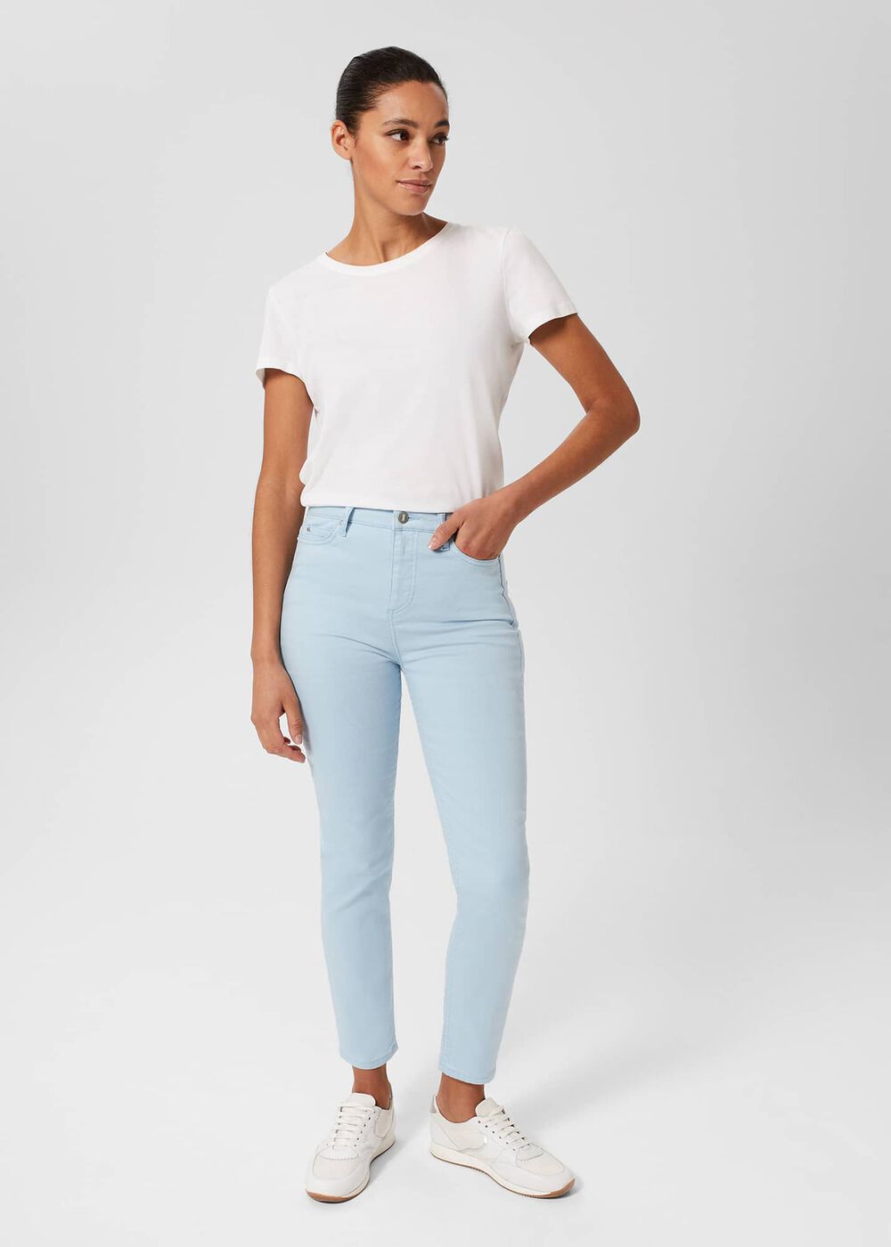 Gia Sculpting Jeans, Dusky Blue, hi-res
