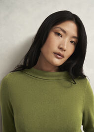 Audrey Sweater, Moss Green, hi-res