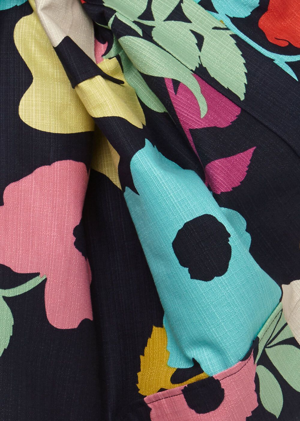 Allison Cotton Blend Floral Shift Dress, Navy Multi, hi-res