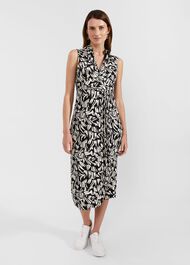 Petite Clarissa Dress, Black Cream, hi-res